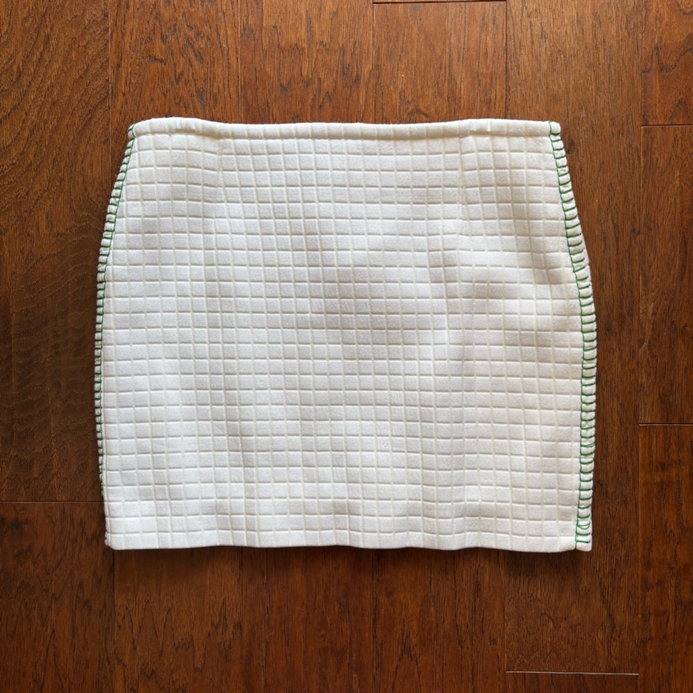 Bottega Veneta Jersey Matelasse Skirt White | Size 40 - Picture 6 of 12